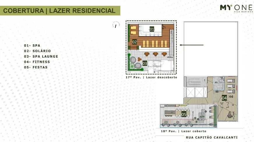 Apartamento à venda com 32m², 1 quarto sem vaga - 17