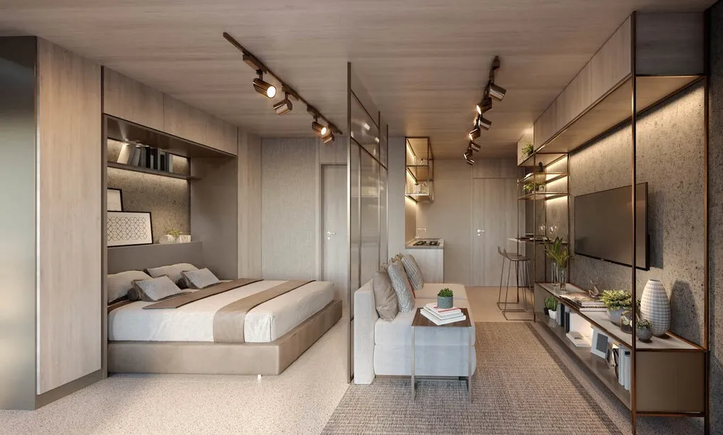 Apartamento à venda com 46m², 1 quarto com vaga - 1