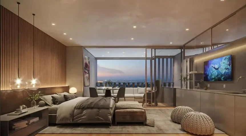 Apartamento à venda com 41m², 1 quarto com vaga - 0