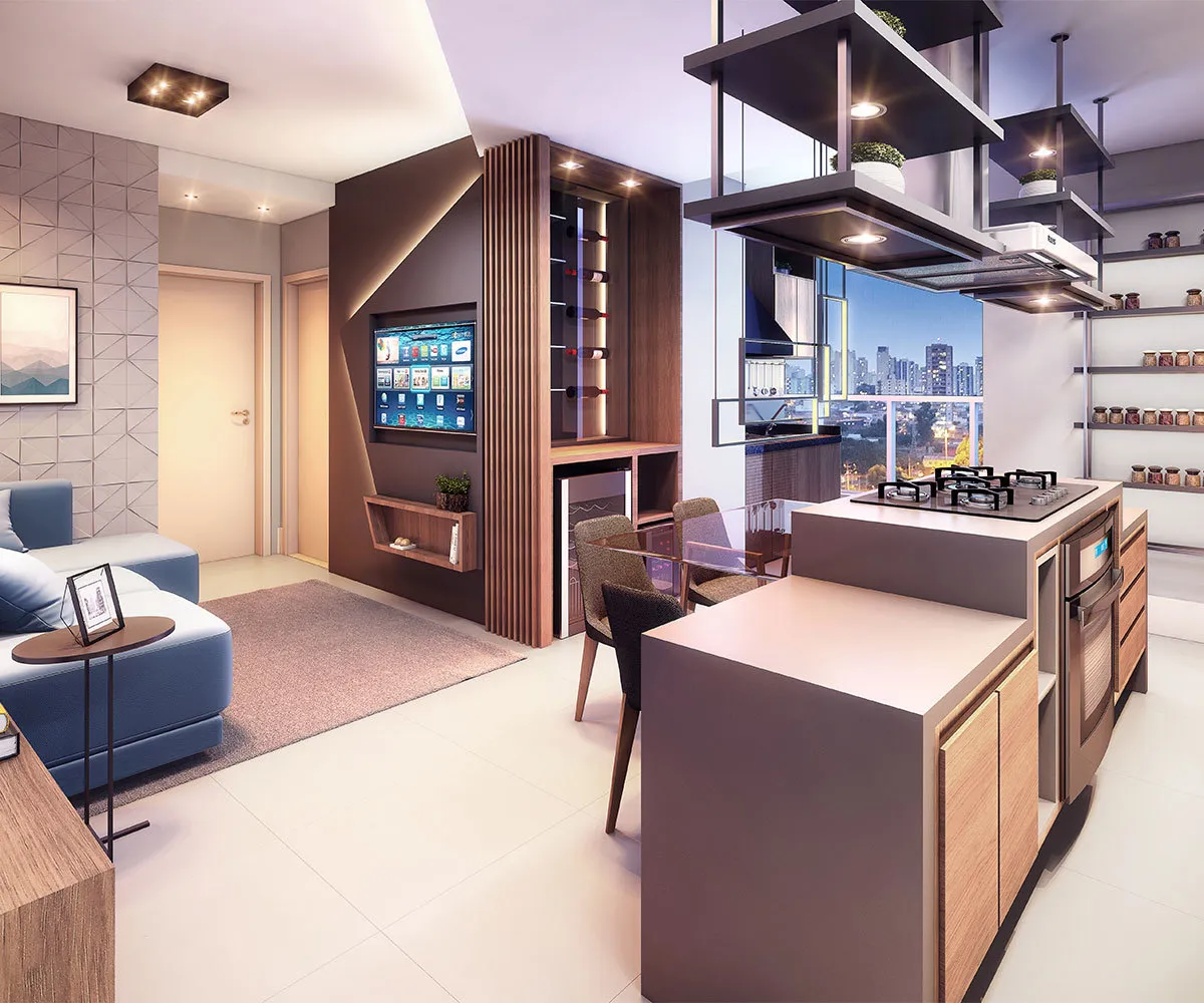 Apartamento à venda com 53m², 1 quarto sem vaga - 0