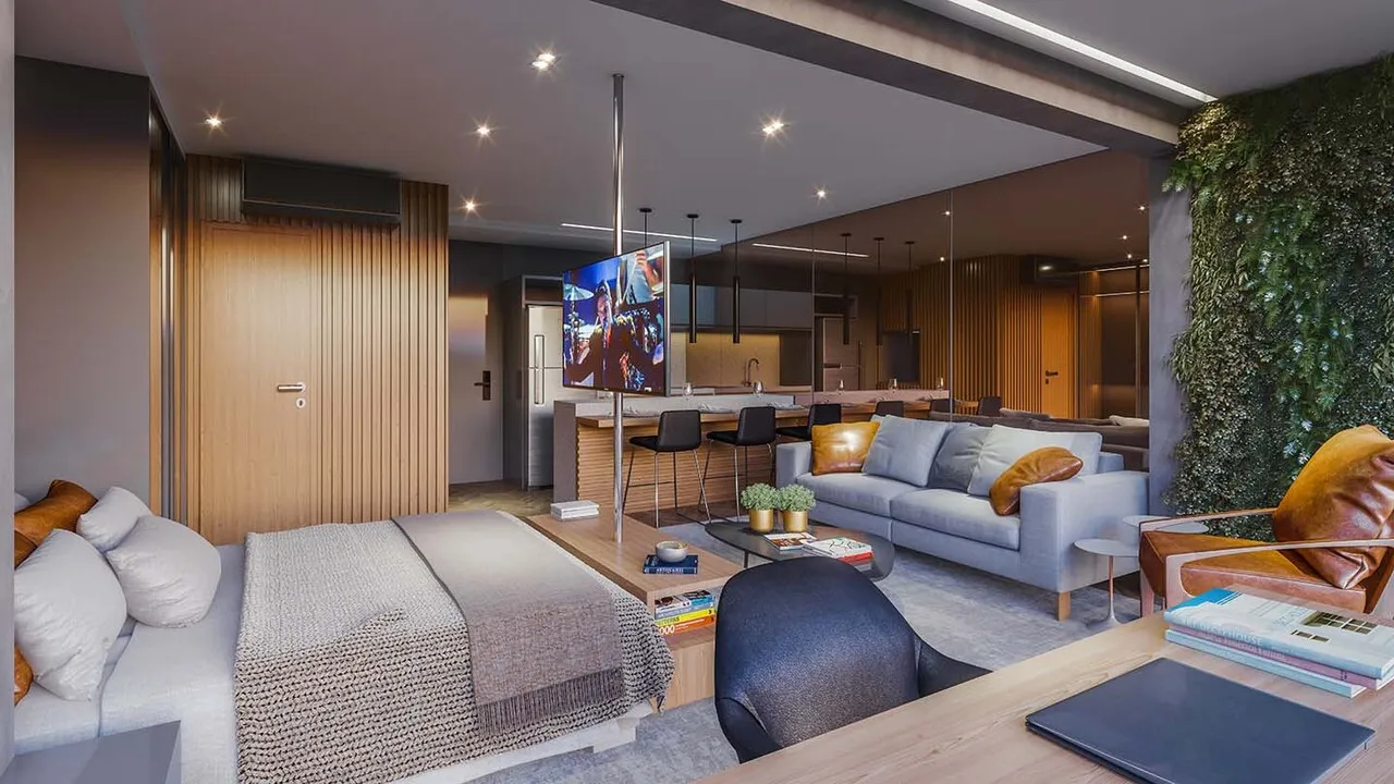 Studio à venda com 39m², 0 quartos com vaga - 1