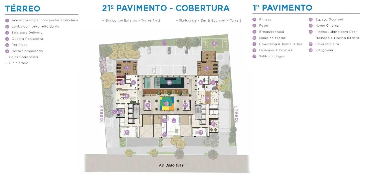 Apartamento à venda com 34m², 2 quartos sem vaga - 23