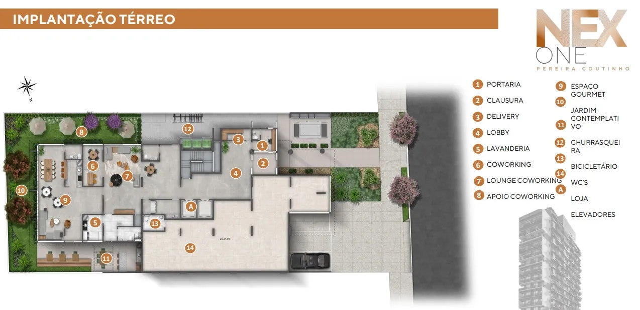 Apartamento à venda com 27m², 1 quarto sem vaga - 9