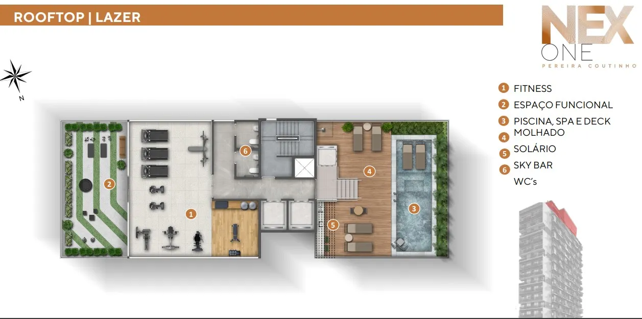 Apartamento à venda com 27m², 1 quarto sem vaga - 10