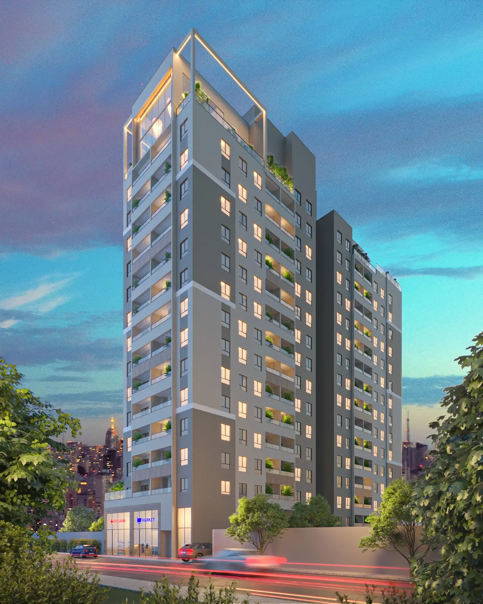 Apartamento à venda com 37m², 2 quartos sem vaga - 1