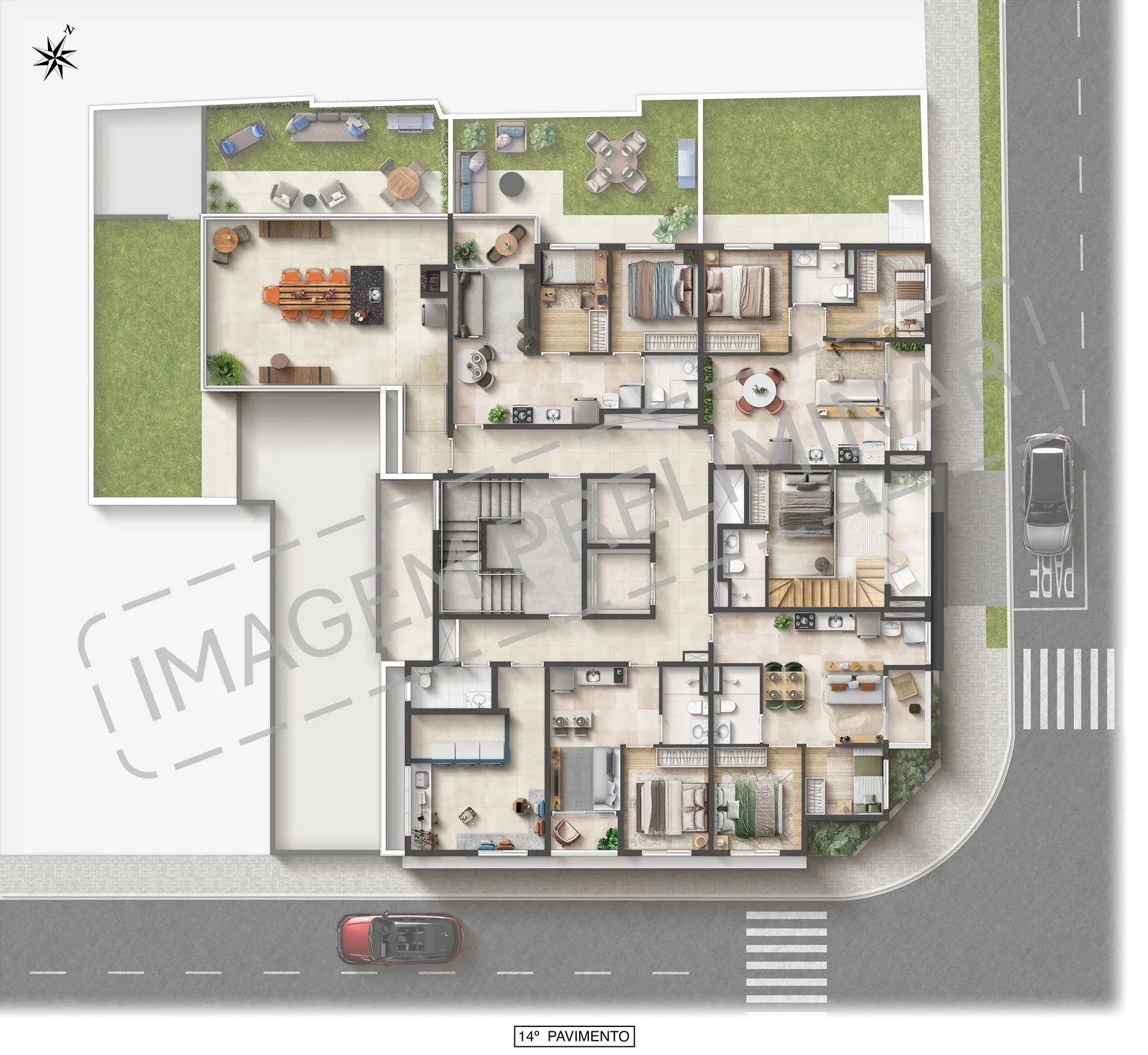 Apartamento à venda com 29m², 1 quarto sem vaga - 17