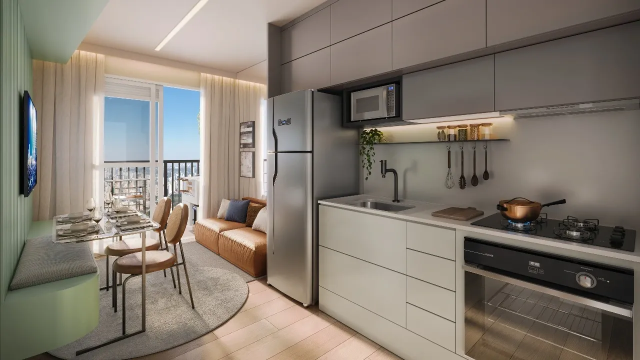 Apartamento à venda com 37m², 2 quartos sem vaga - 0