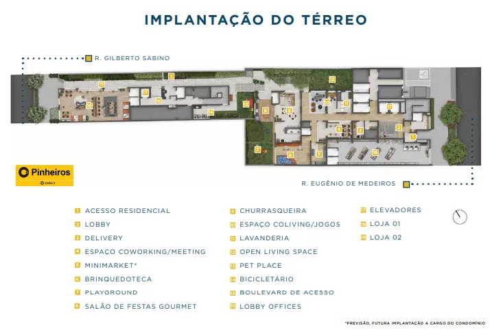 Apartamento à venda com 41m², 2 quartos sem vaga - 25