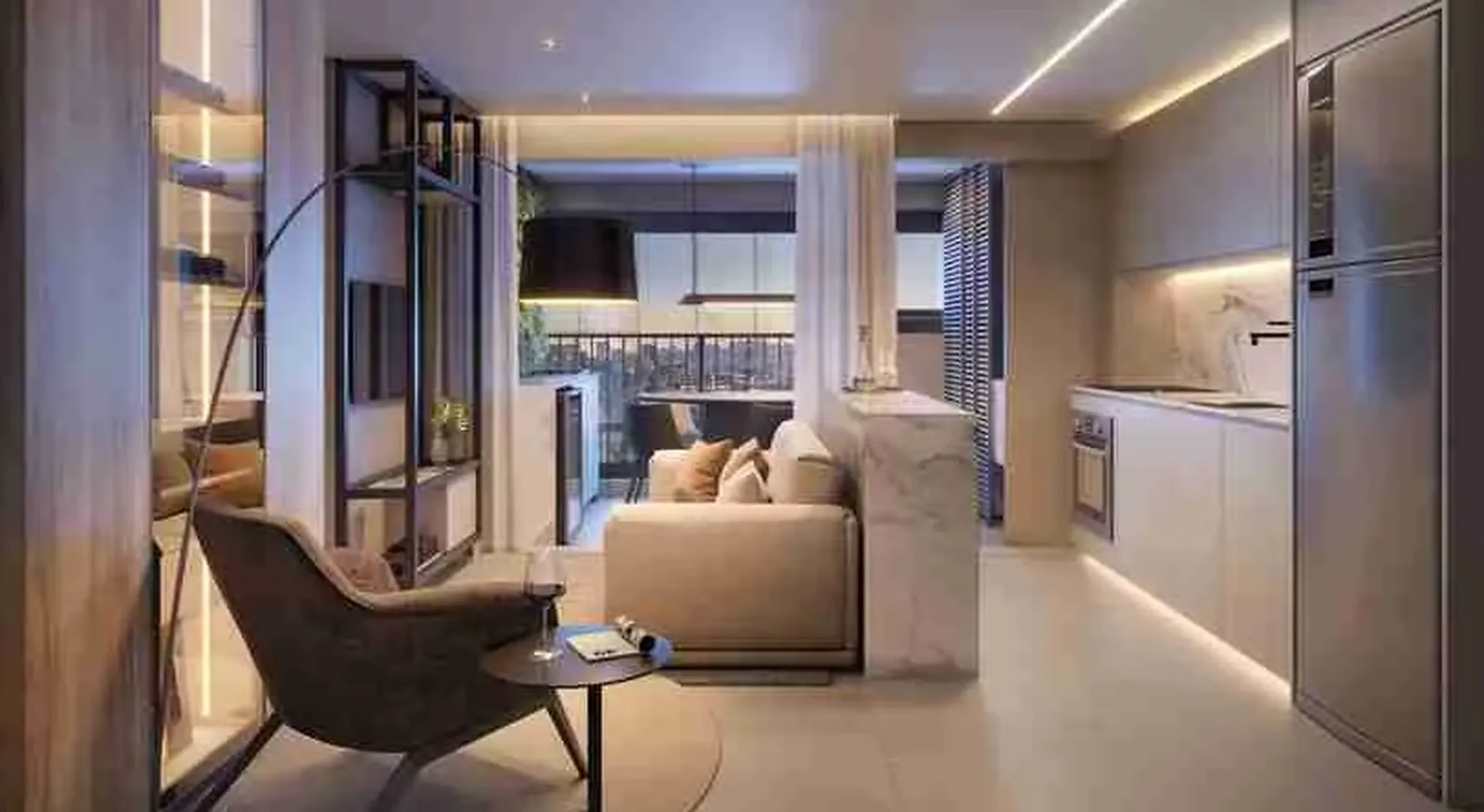 Apartamento à venda com 27m², 1 quarto sem vaga - 2