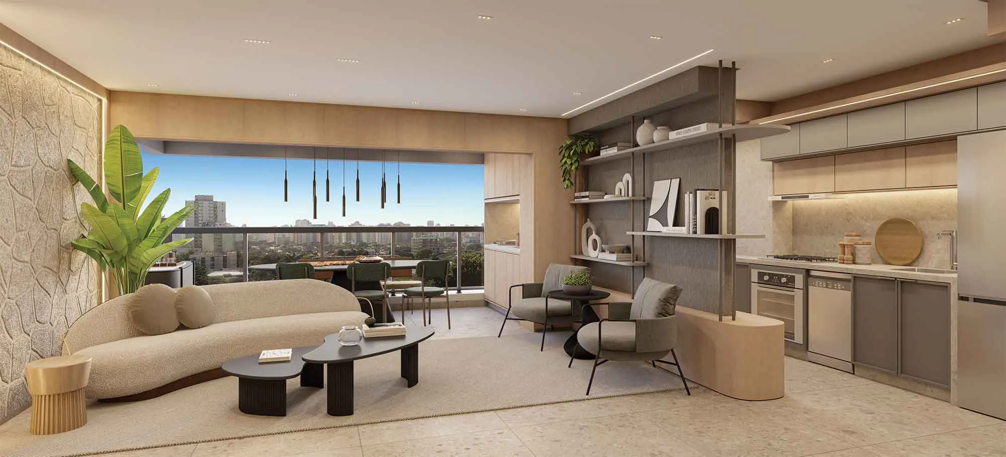 Apartamento à venda com 76m², 3 quartos com vaga - 1