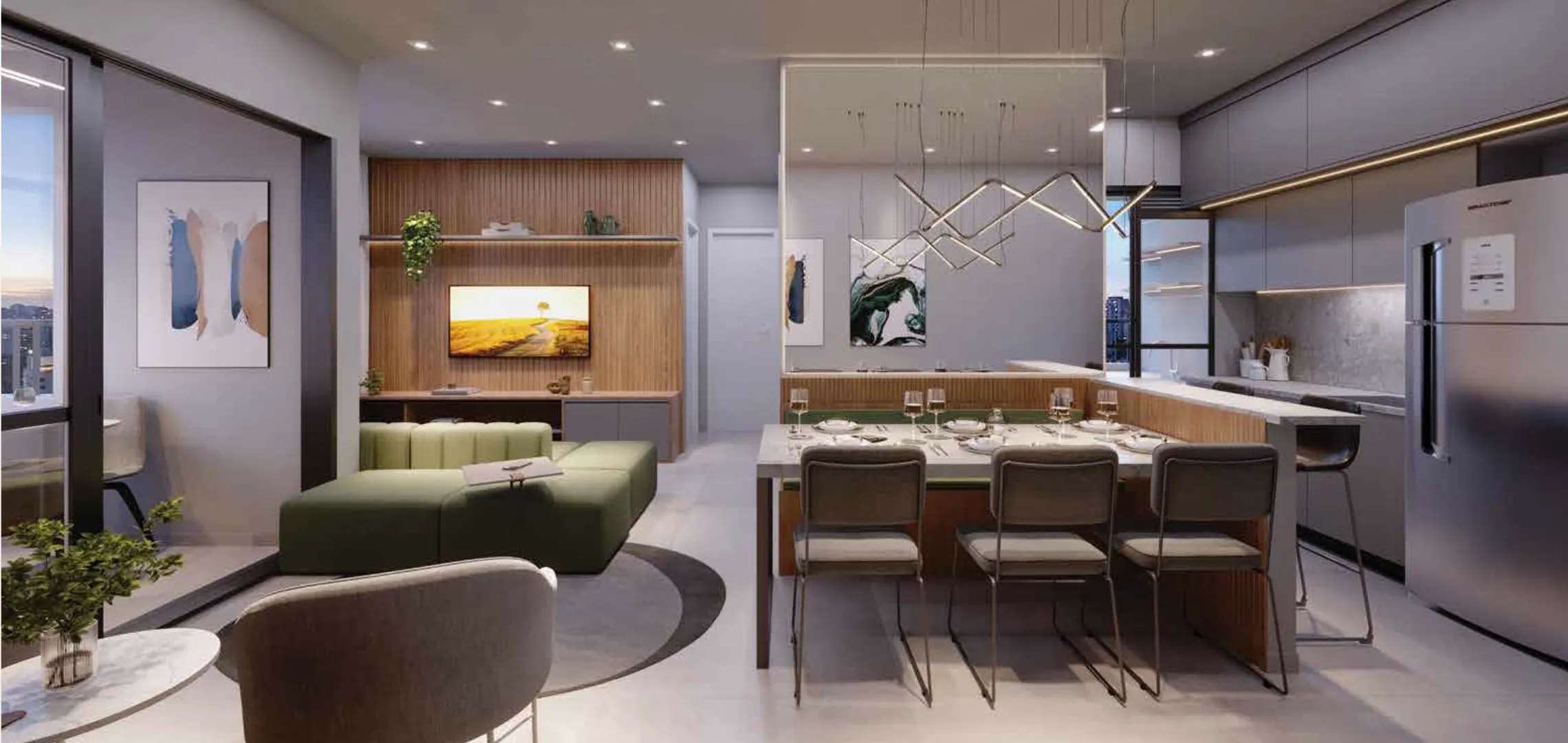 Apartamento à venda com 63m², 2 quartos com vaga - 1