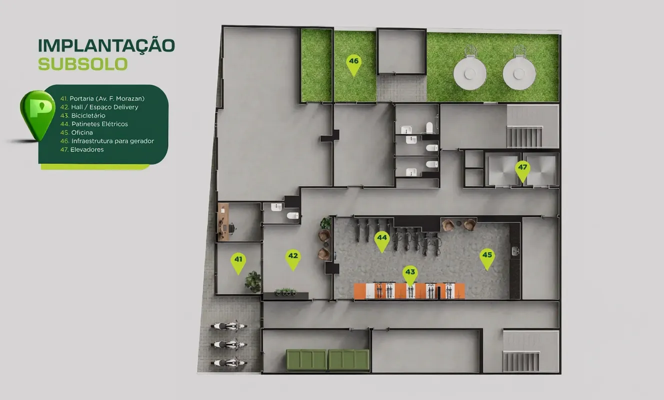 Apartamento à venda com 28m², 1 quarto sem vaga - 34