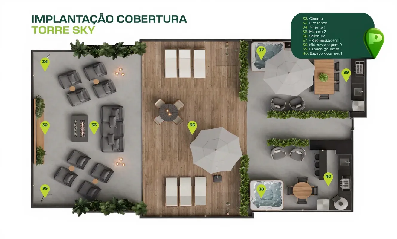 Apartamento à venda com 28m², 1 quarto sem vaga - 33