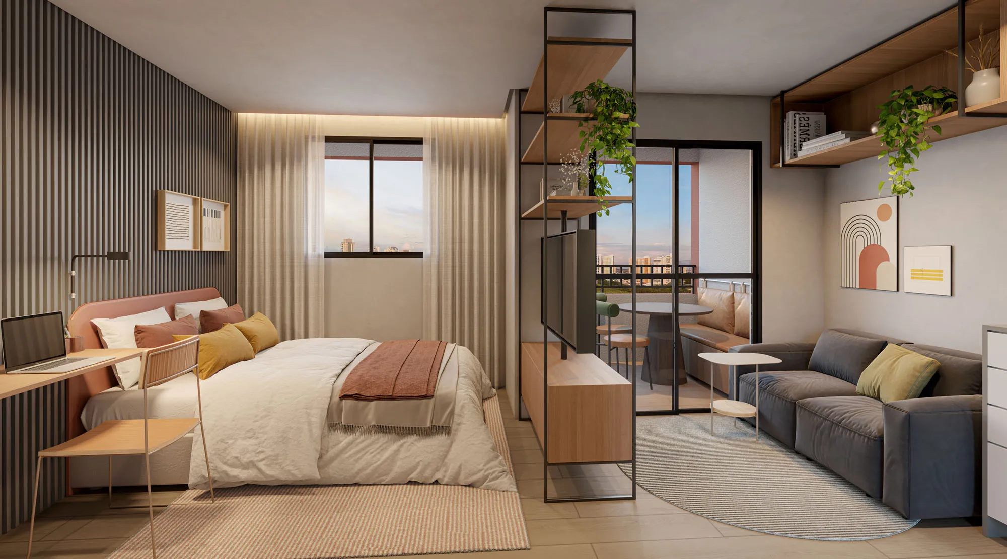 Apartamento à venda com 34m², 2 quartos sem vaga - 1