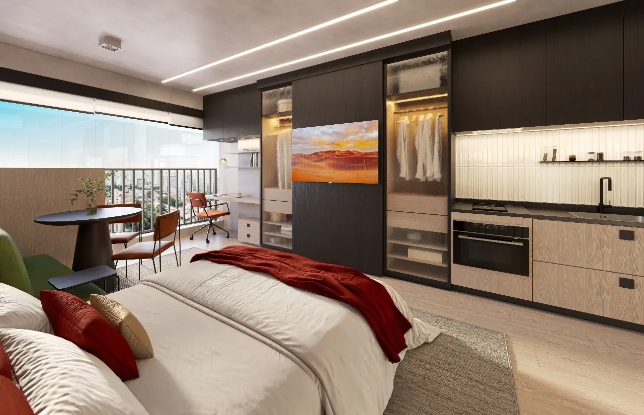 Apartamento à venda com 33m², 1 quarto sem vaga - 0