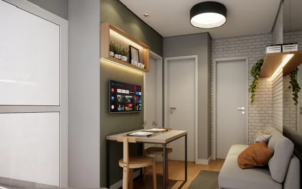 Apartamento à venda com 27m², 1 quarto sem vaga - 1