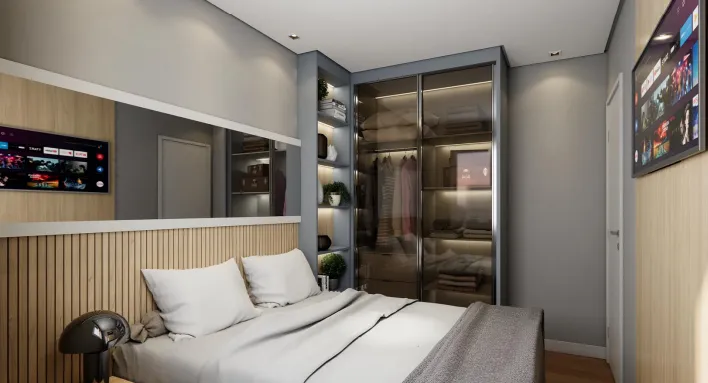 Apartamento à venda com 27m², 1 quarto sem vaga - 2