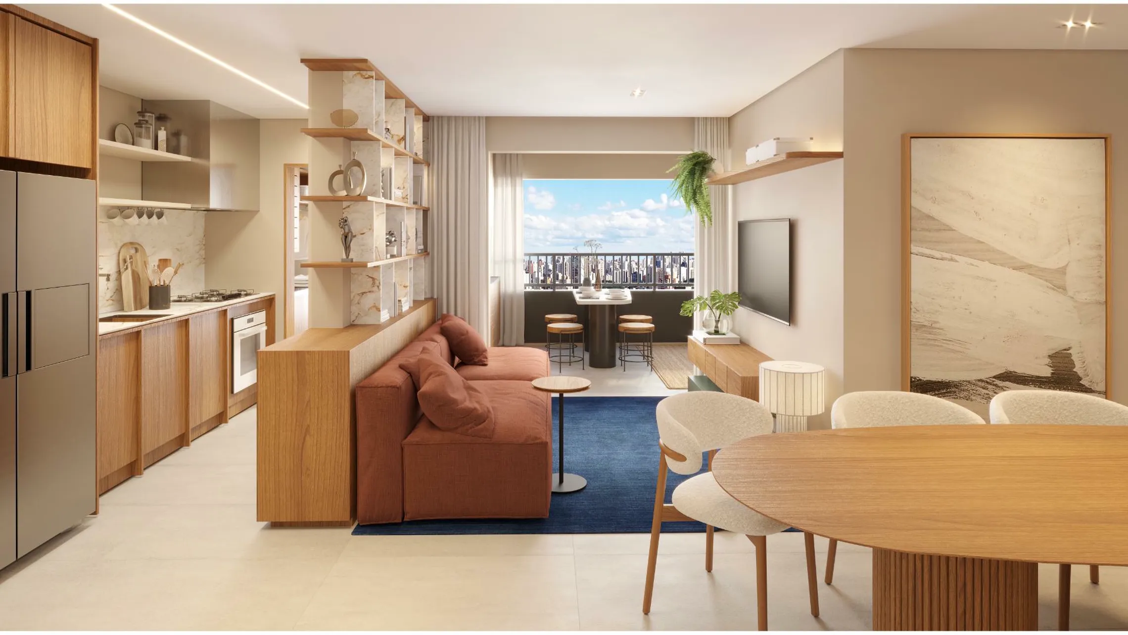 Apartamento à venda com 97m², 3 quartos com vaga - 1