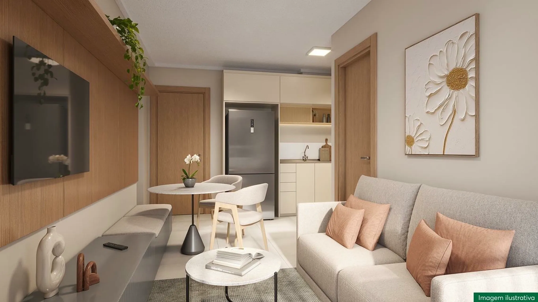 Apartamento à venda com 35m², 2 quartos sem vaga - 1