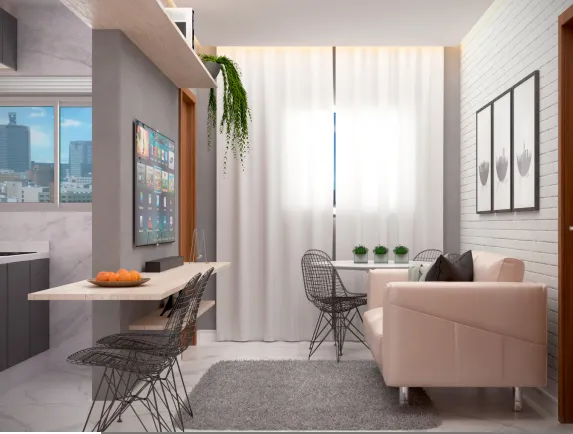 Apartamento à venda com 32m², 1 quarto sem vaga - 1