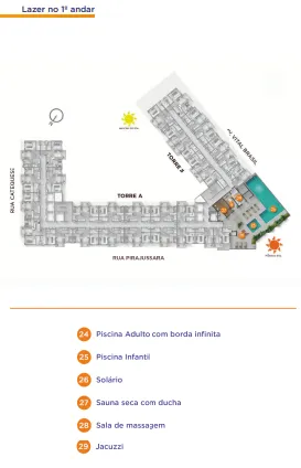 Apartamento à venda com 26m², 1 quarto sem vaga - 35
