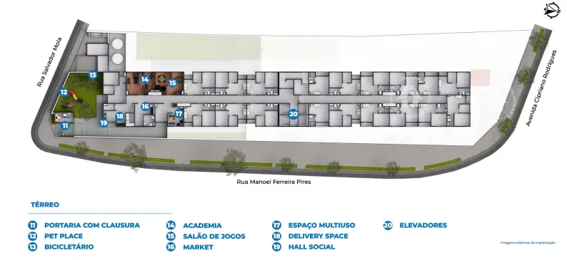 Apartamento à venda com 25m², 1 quarto sem vaga - 18