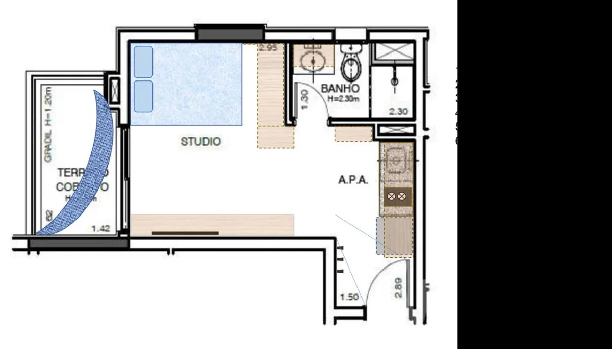 Apartamento à venda com 29m², 1 quarto sem vaga - 13
