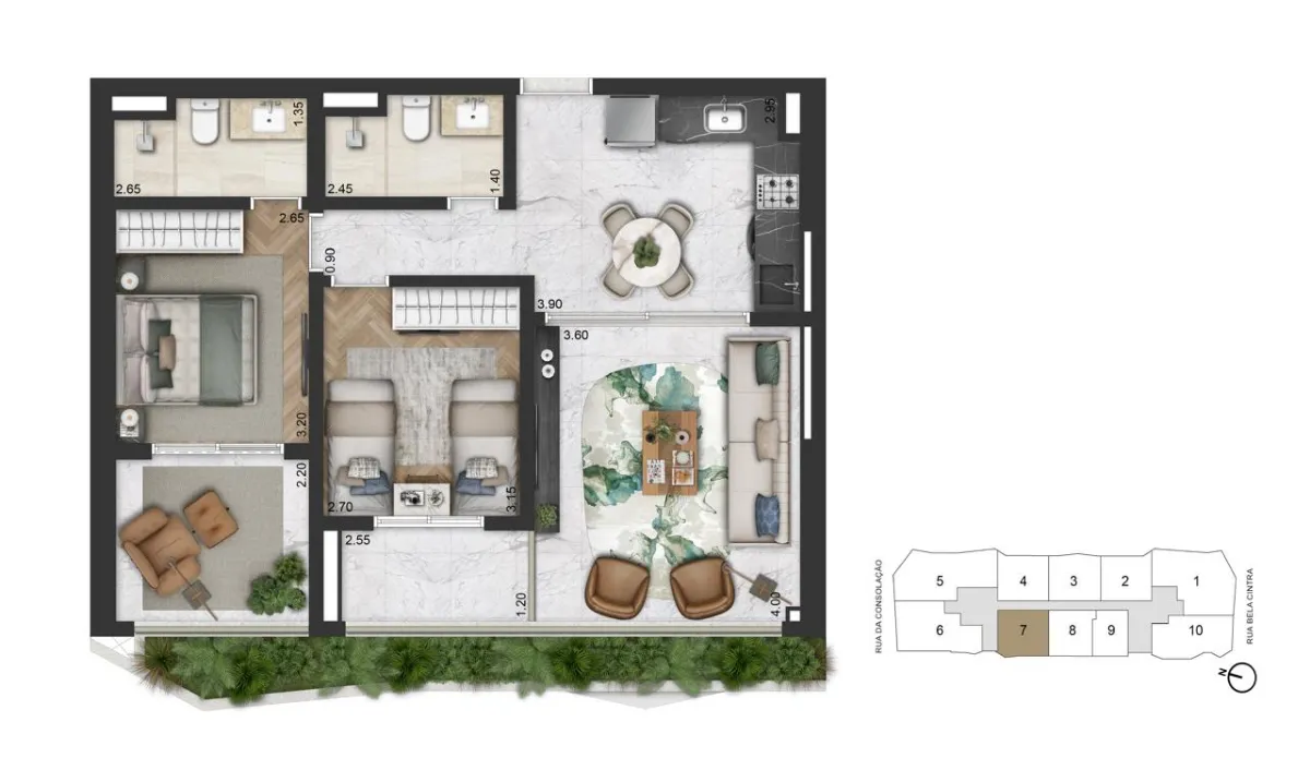 Apartamento à venda com 82m², 2 quartos com vaga - 16