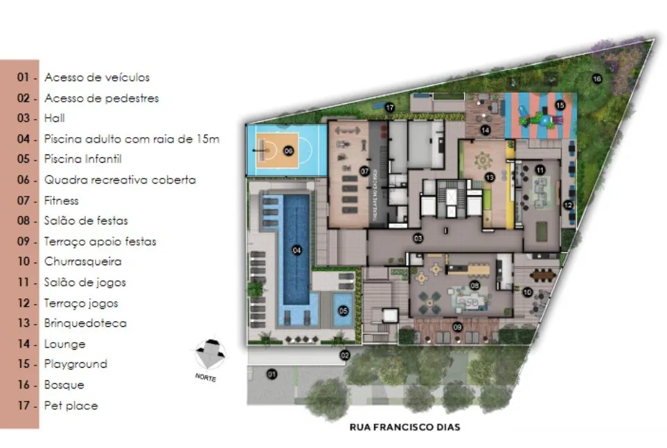 Apartamento à venda com 95m², 3 quartos com vaga - 15