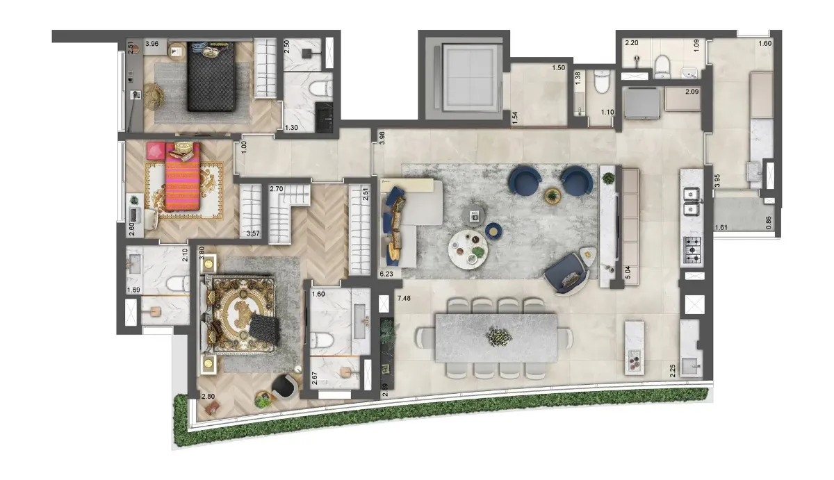 Apartamento à venda com 149m², 3 quartos com vaga - 25