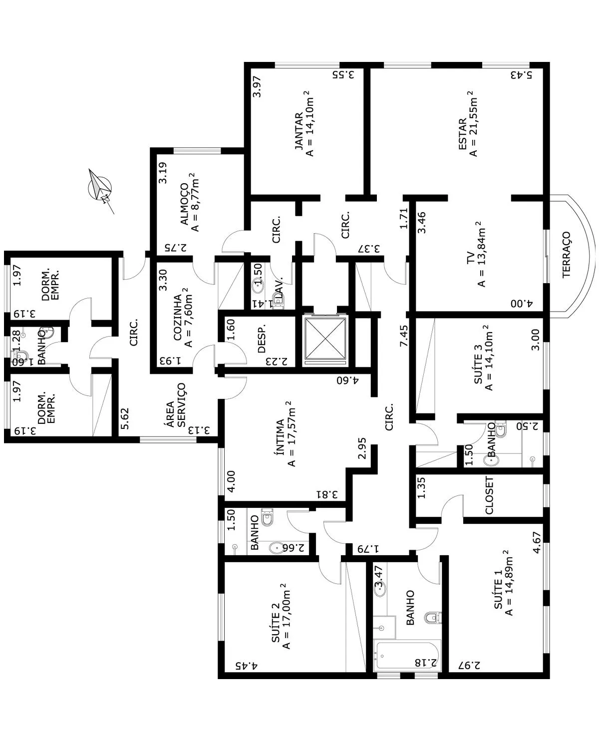 Apartamento à venda com 232m², 3 quartos com vaga – foto 43