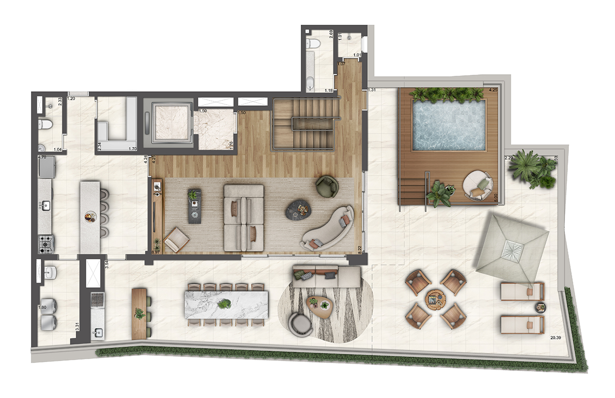 Apartamento à venda com 512m², 4 quartos com vaga - 16