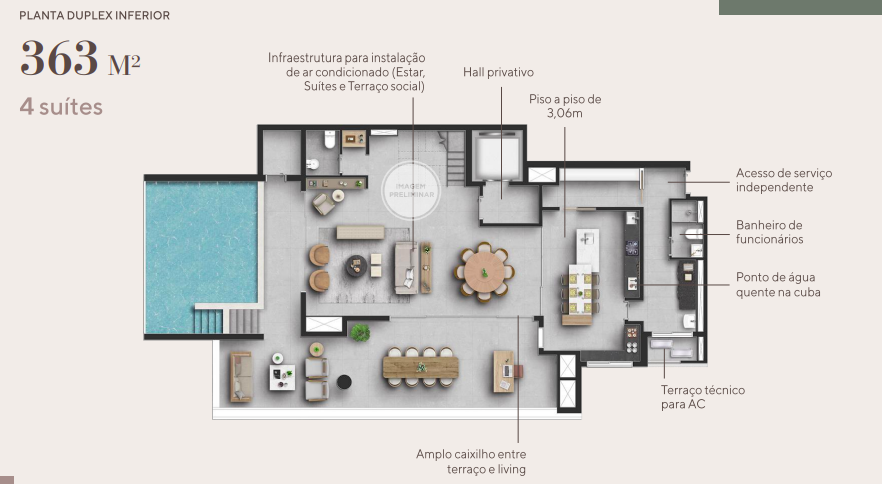 Apartamento à venda com 363m², 4 quartos com vaga - 25