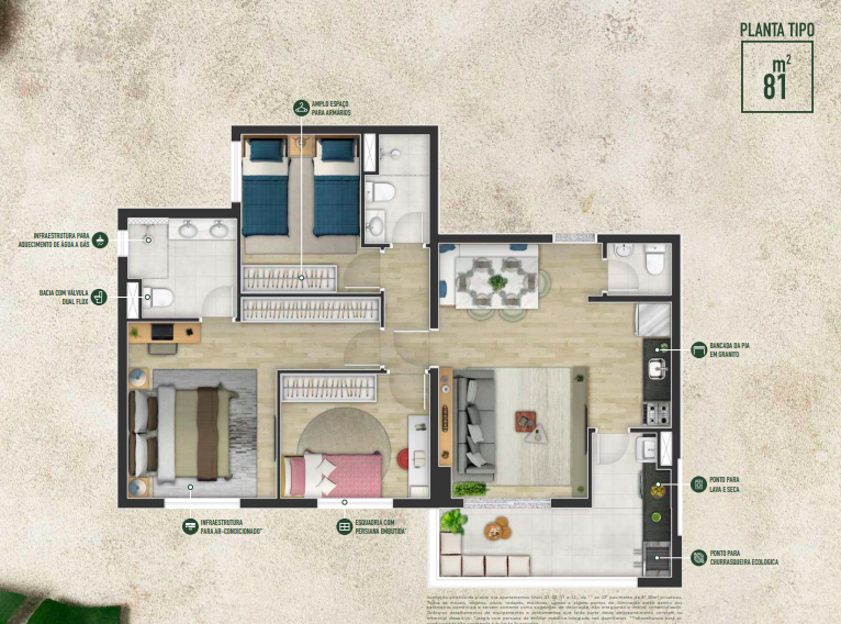 Apartamento à venda com 812m², 3 quartos com vaga - 28
