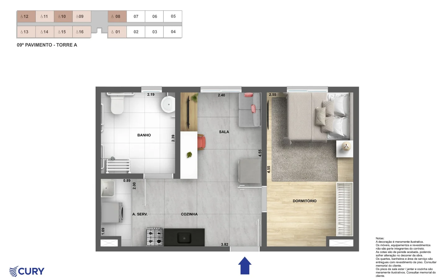 Apartamento à venda com 36m², 1 quarto sem vaga - 11