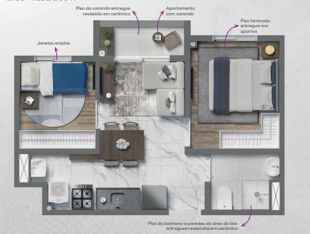 Apartamento à venda com 33m², 2 quartos sem vaga - 22
