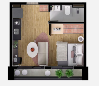 Studio à venda com 28m², 0 quartos sem vaga - 23