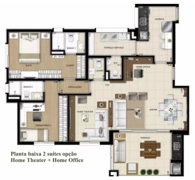 Apartamento à venda com 109m², 2 quartos com vaga - 22