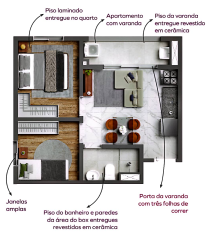 Apartamento à venda com 36m², 2 quartos sem vaga - 19