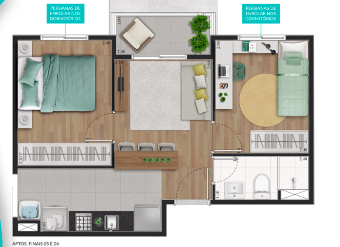 Apartamento à venda com 36m², 2 quartos sem vaga - 12