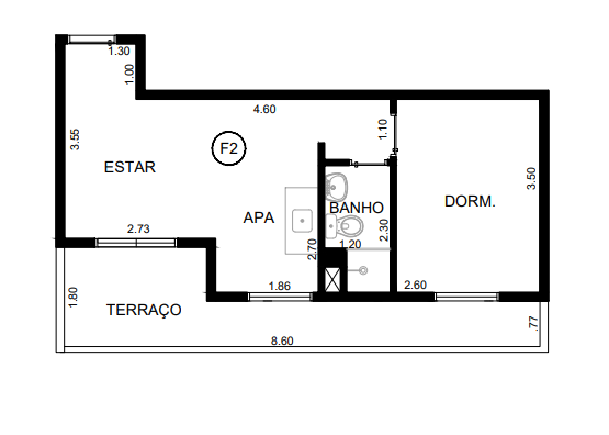 Apartamento à venda com 33m², 1 quarto com vaga - 16