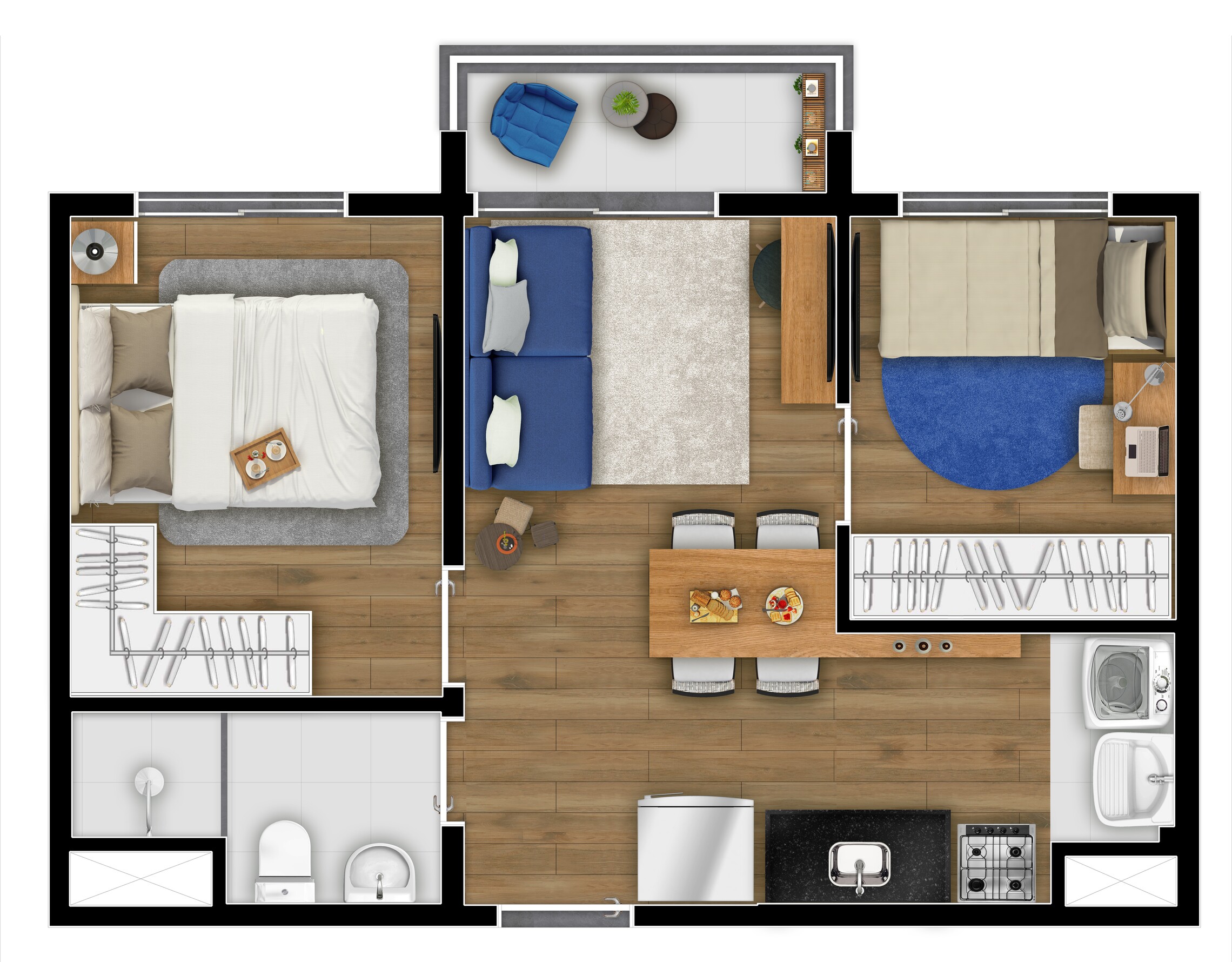 Apartamento à venda com 37m², 2 quartos sem vaga - 15