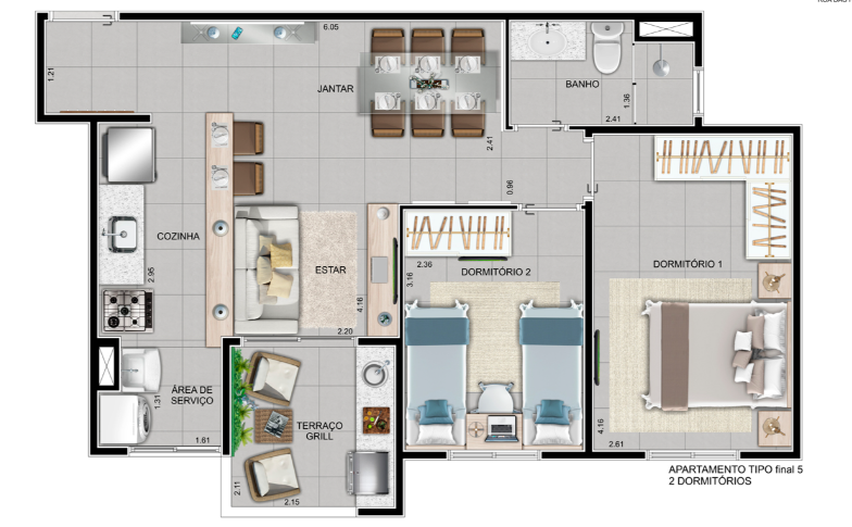 Apartamento à venda com 54m², 2 quartos com vaga - 10