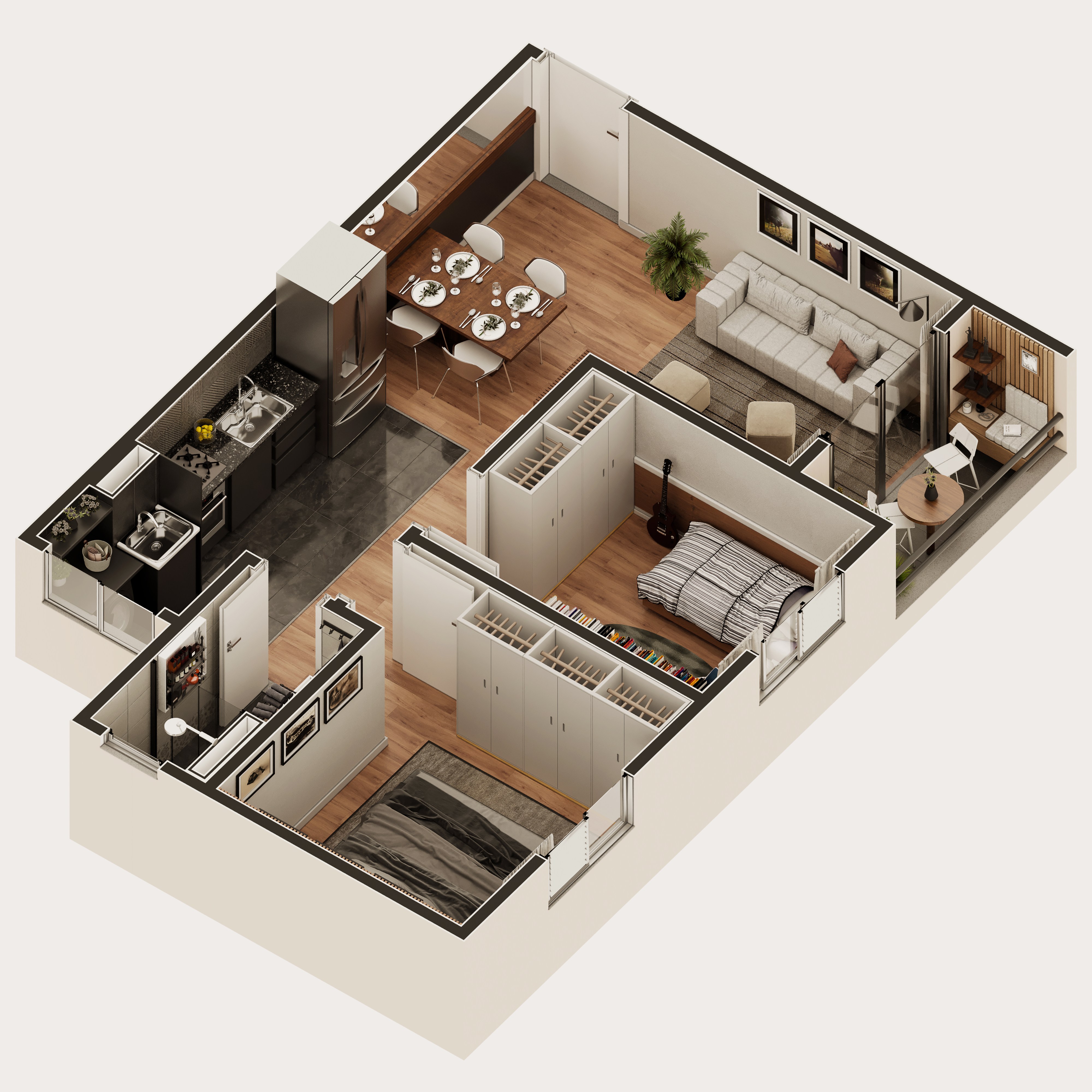Apartamento à venda com 46m², 2 quartos sem vaga - 23