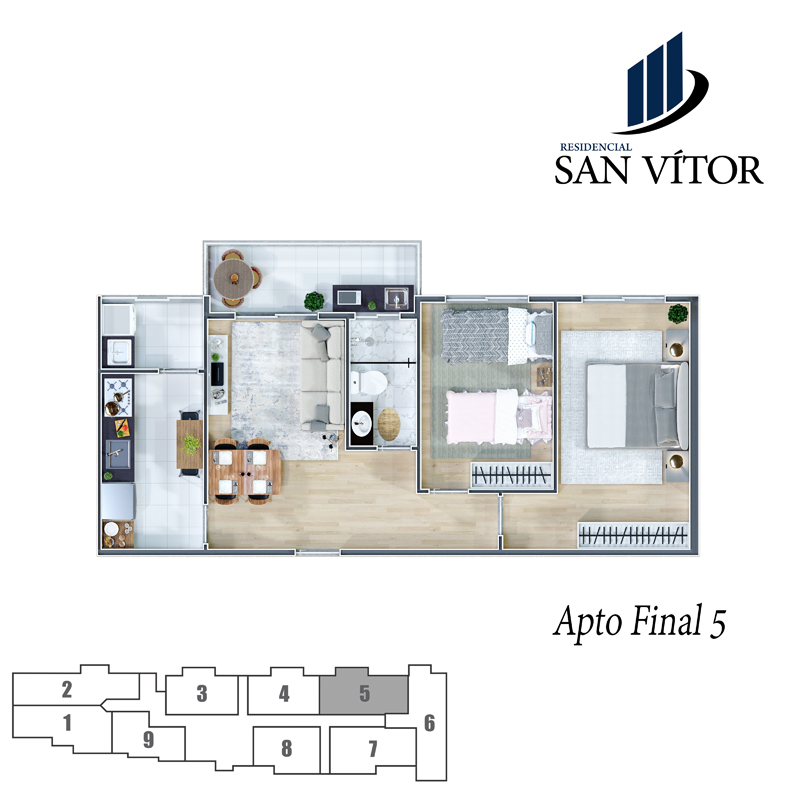 Apartamento à venda com 56m², 2 quartos com vaga - 12