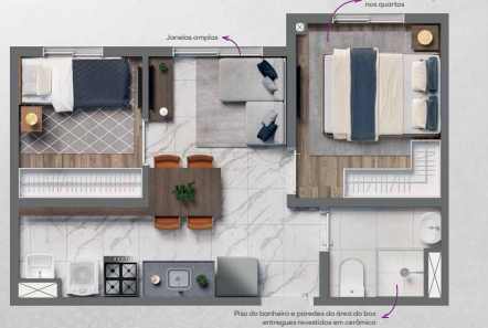 Apartamento à venda com 31m², 2 quartos sem vaga - 22