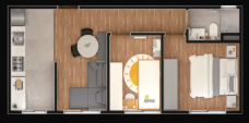 Apartamento à venda com 42m², 2 quartos sem vaga - 25