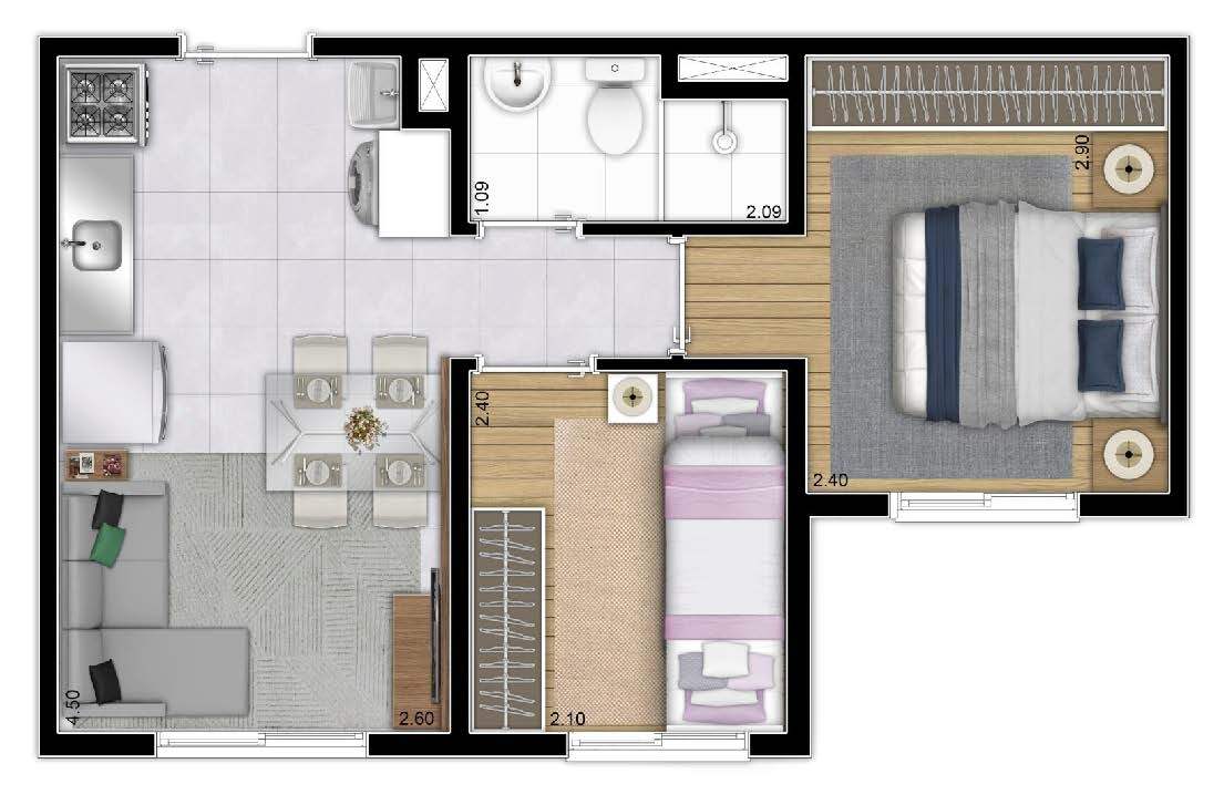 Apartamento à venda com 32m², 2 quartos sem vaga - 11