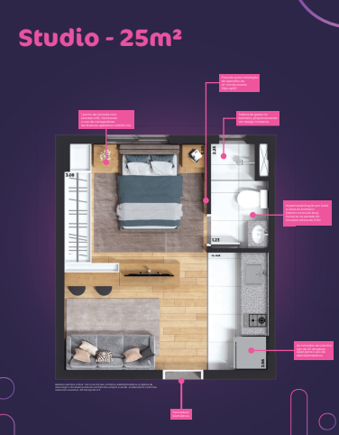 Studio à venda com 24m², 0 quartos com vaga - 15