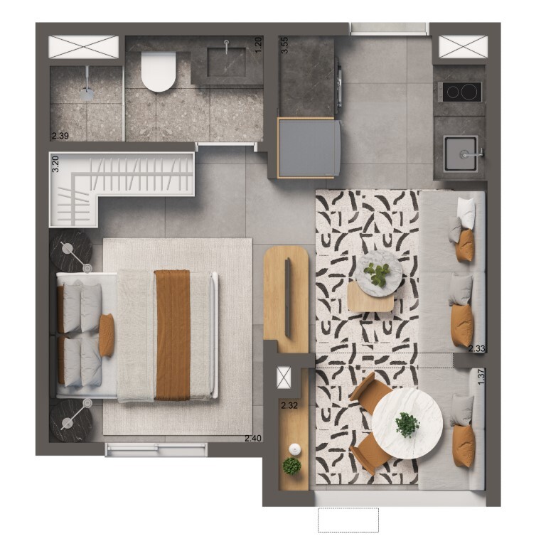 Apartamento à venda com 25m², 0 quartos sem vaga - 13